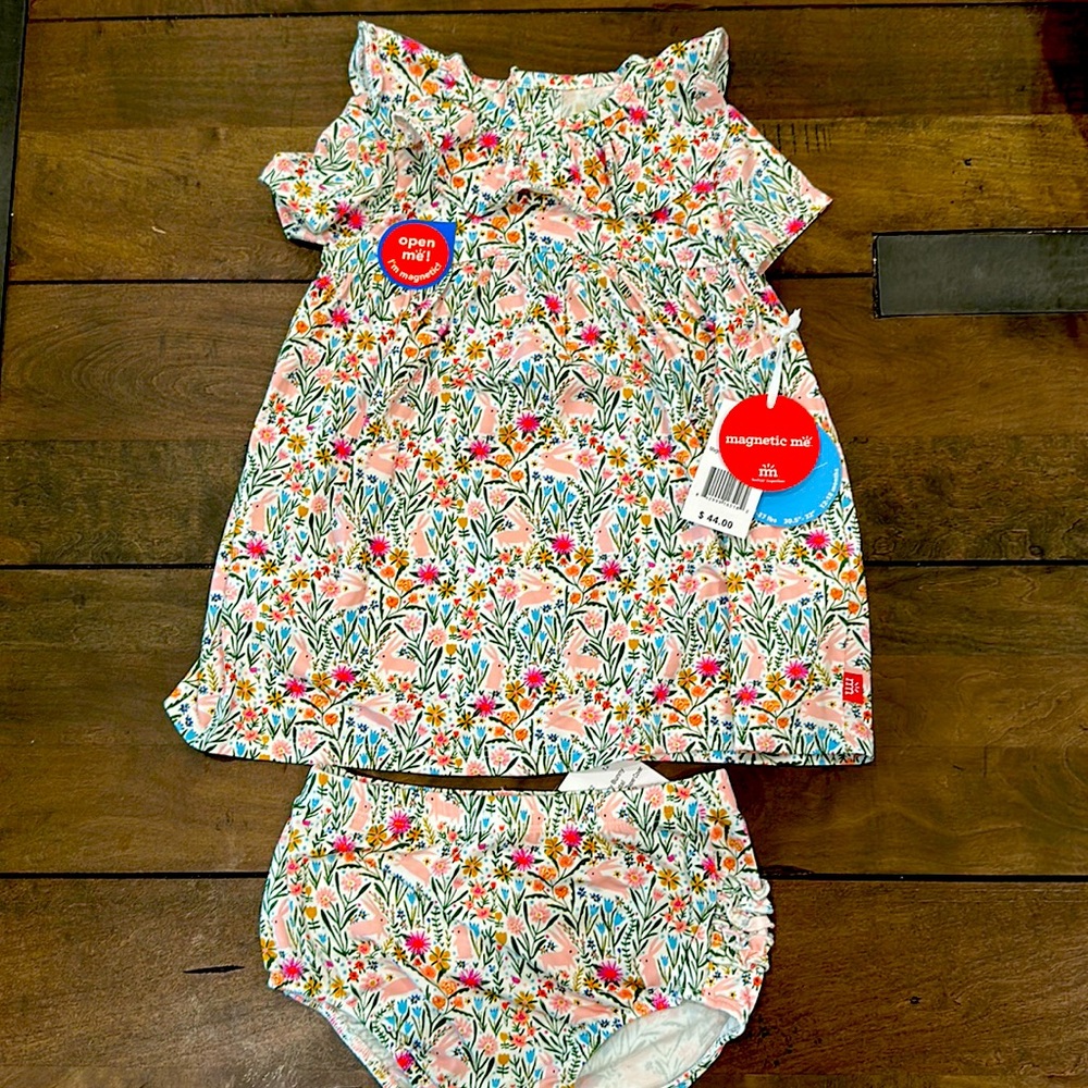 Magnetic Me NWT Bunny Dress 12-18 month